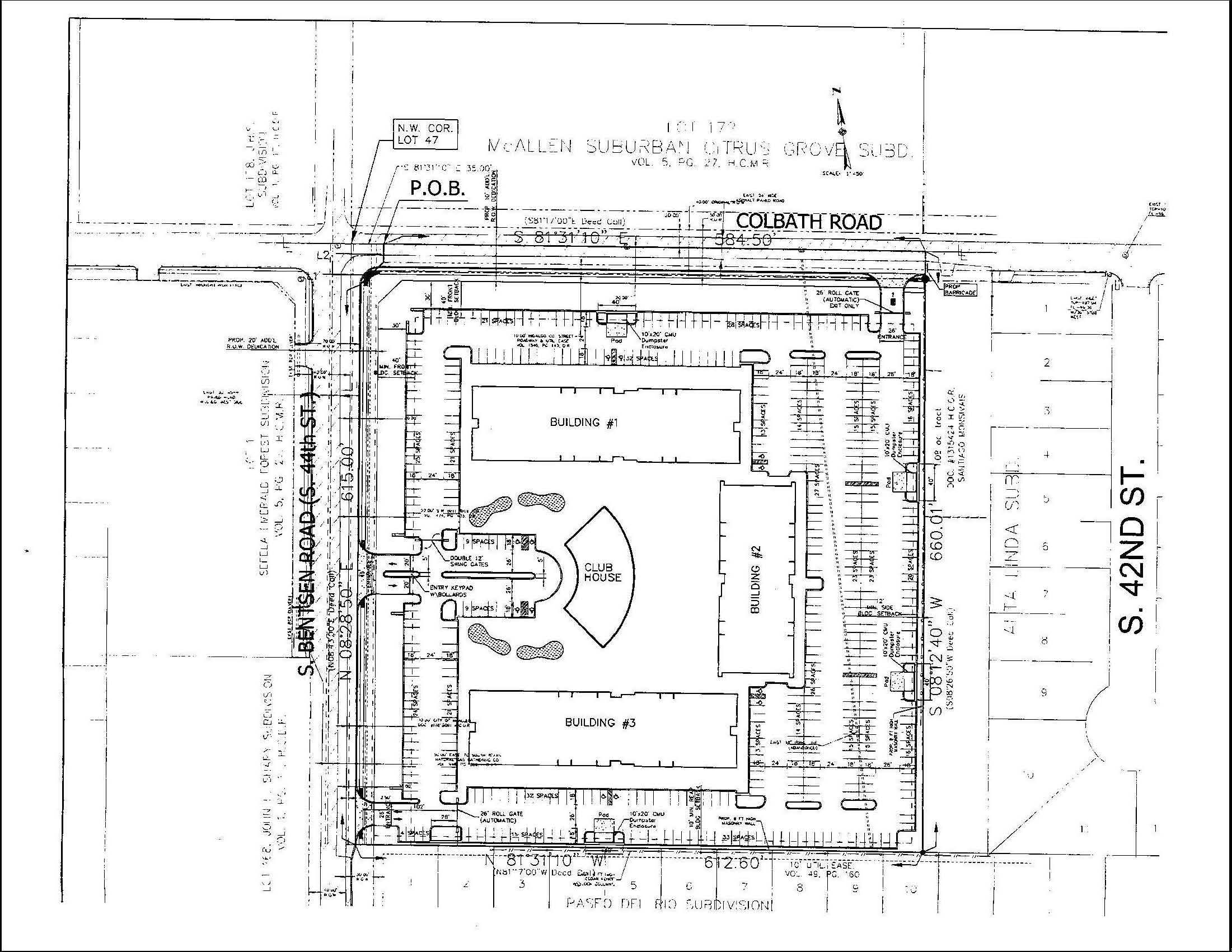 Example of a site plan