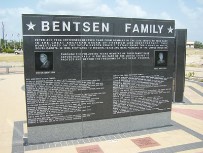 Bentsen Family History Wall