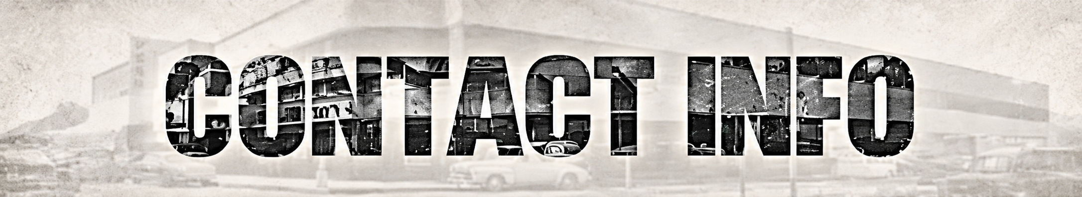 Contact Info Vintage Banner