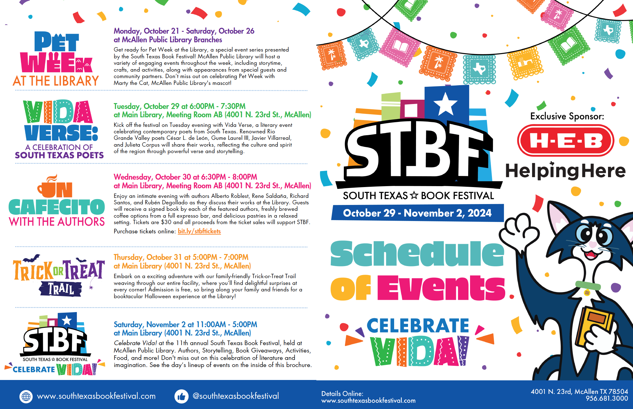 2024 South Texas Book Festival Schedule