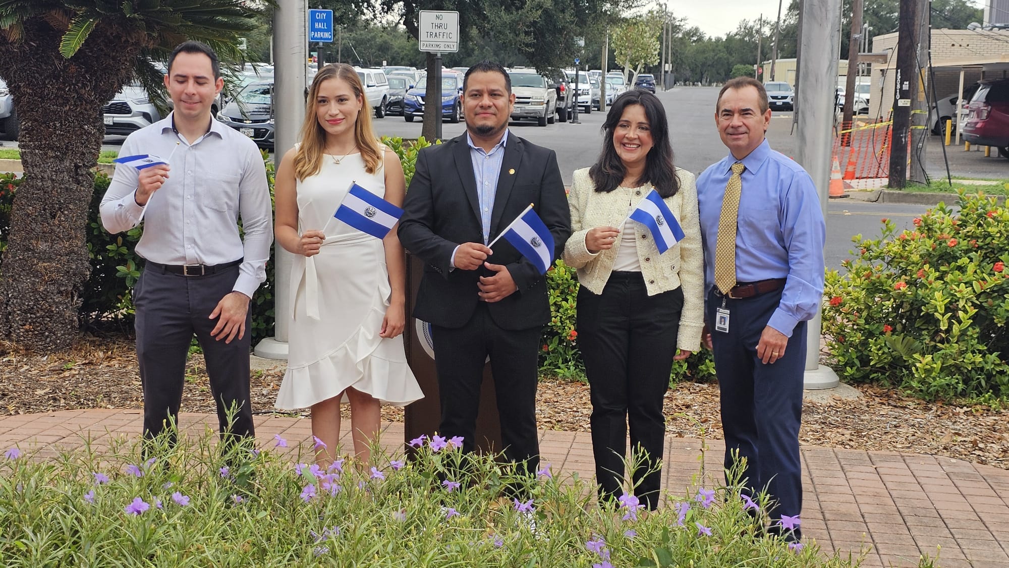 McAllen El Salvador Consulate Flag Raising Ceremony